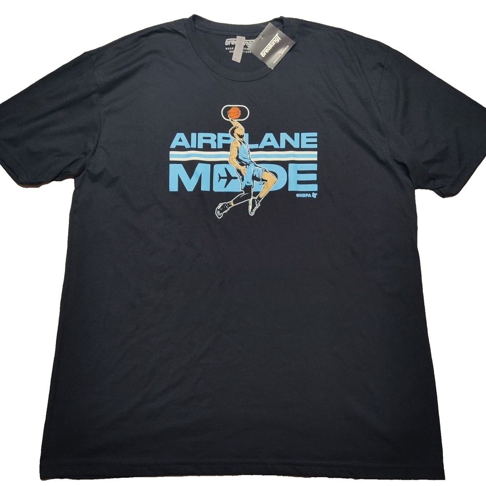 Derrick Jones Jr AIRPLANE MODE Men‎ 2XL BreakingT NBPA Black T-Shirt NEW